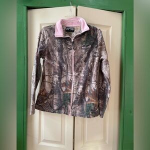 Realtree Camouflage Jacket with Pink Highlights